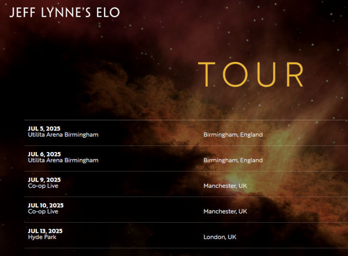 Jeff Lynne's ELO Tour 2025